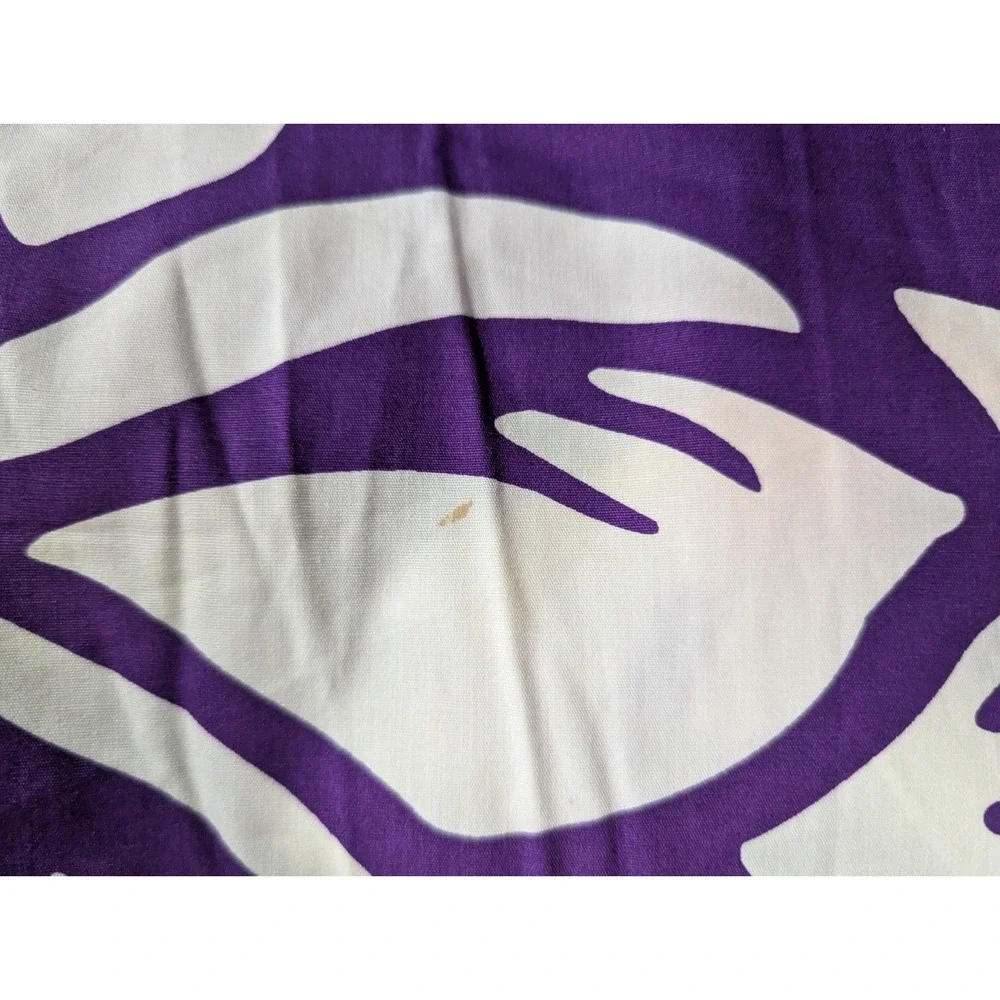 Michael Kors Purple Floral Cotton Scarf Wrap Beach Sarong 41x53